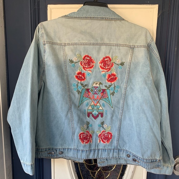 COPY - COPY - Glitzy Girls Boutique embroidered denim plus size 1x - Picture 2 of 15